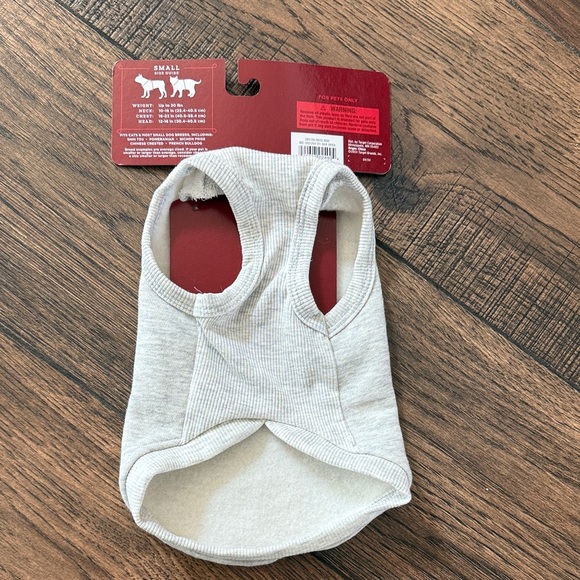 Wondershop Light Gray Pet Sweatshirt with Multicolor 'Merry' New - Picture 4 of 7